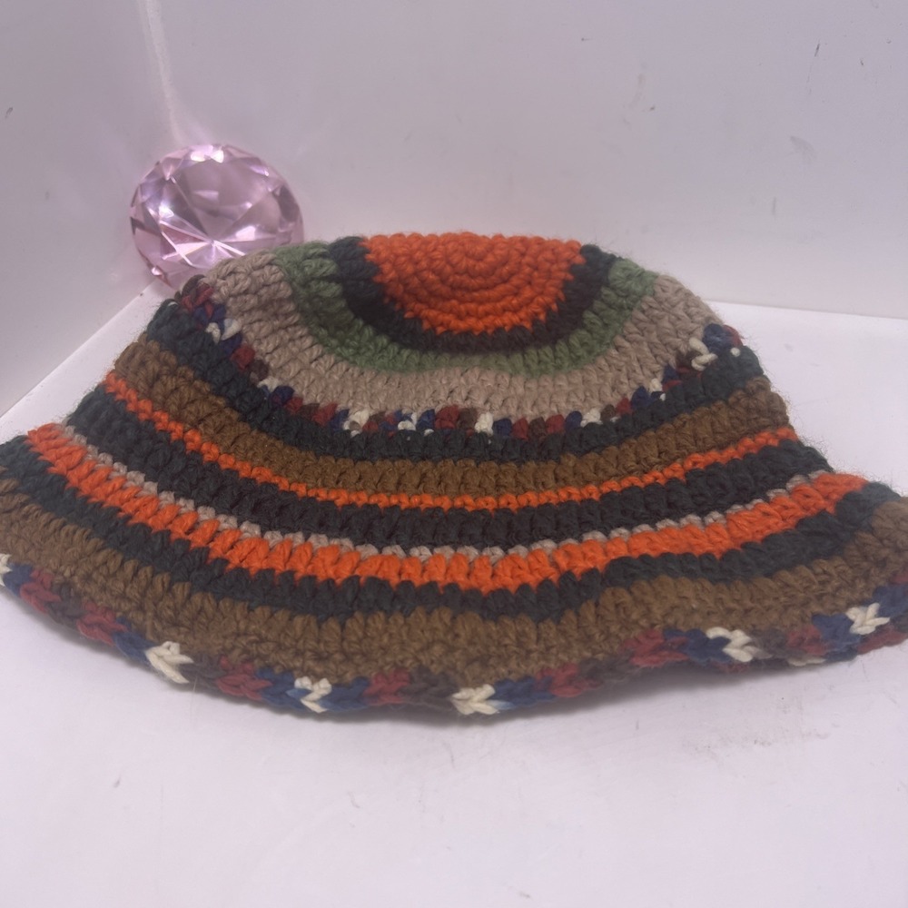 Crochet Bucket Hat, Handmade, 100% Cotton, Lavender, Never Used